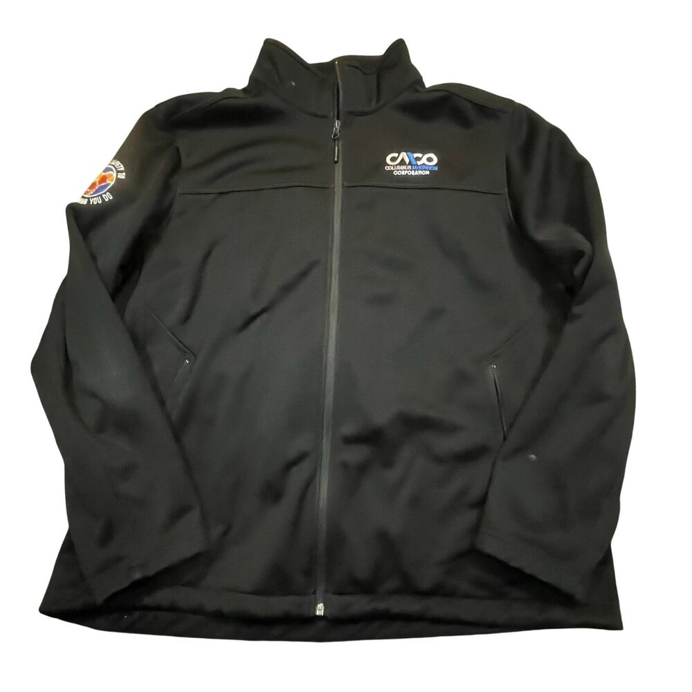 The North Face Mens‎ L Soft Shell Full Zip Jacket Corporate Logo Black